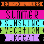 KG PDX Blocks font - Fonte Grátis KG PDX Blocks font
