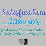 KG Satisfied Script Font