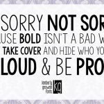 KG Sorry Not Sorry font