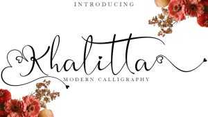 Khalitta Script Font › Fontesk