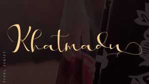 Khatmadu Script Font › Fontesk