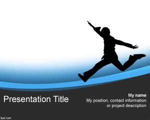 Kid Running PowerPoint Template