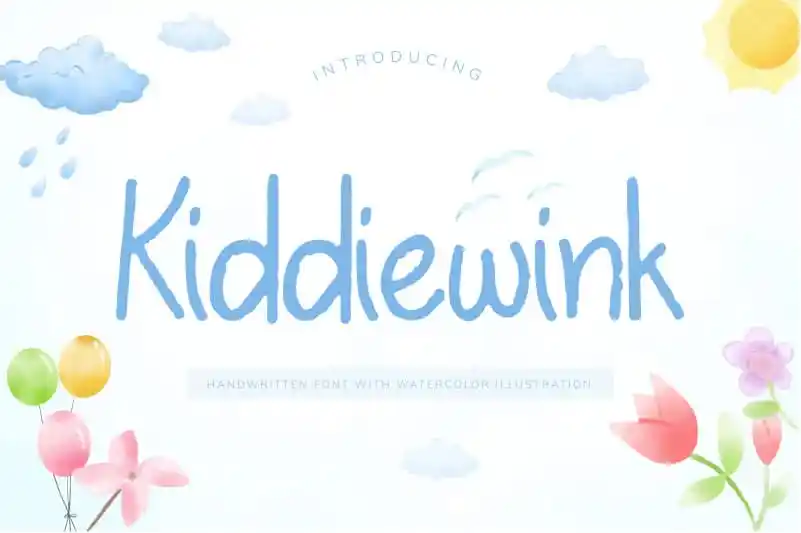 Kiddiewink Handwritten Font