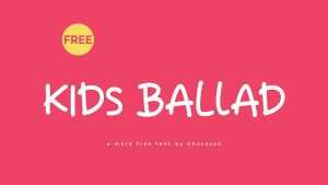 Kids Ballad Font › Fontesk