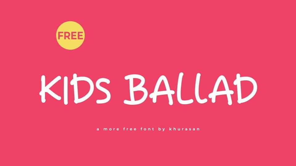 Kids Ballad Font › Fontesk