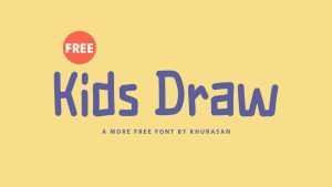 Kids Draw Font › Fontesk
