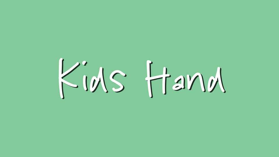 Kids Hand Font › Fontesk