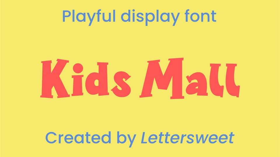 Kids Mall Font › Fontesk