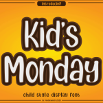 Kids Monday Display Font