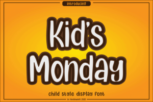 Kids Monday Display Font