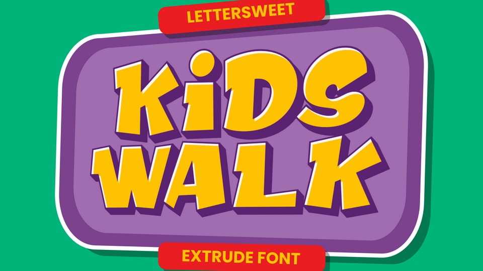 Kids Walk Font › Fontesk