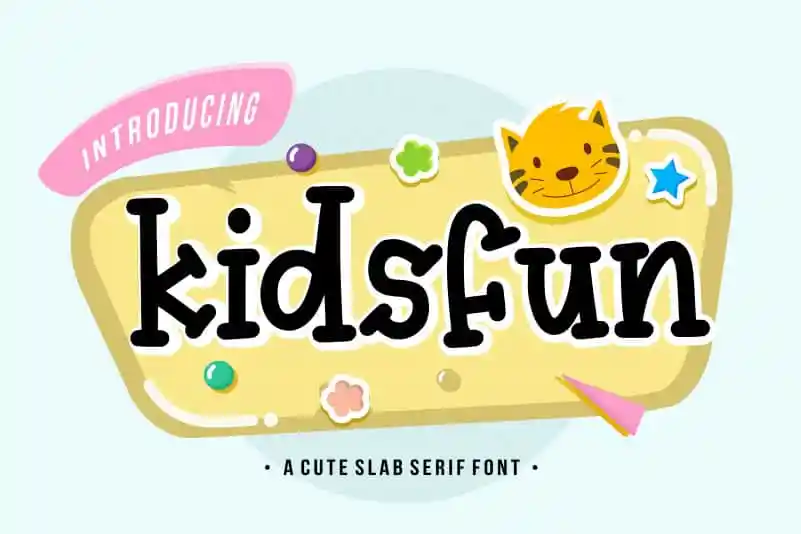 Kidsfun Slab Serif Font