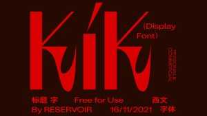 KIK Display Font › Fontesk