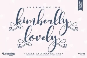 Kimberlly Lovely Calligraphy Font