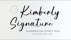Kimberly Signature Font › Fontesk