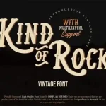 Kind Of Rock Display Font