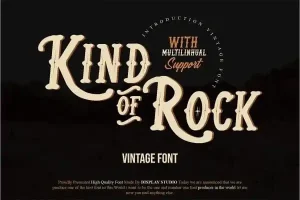Kind Of Rock Display Font