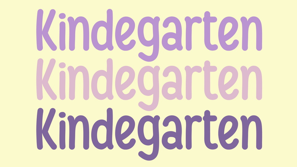 Kindegarten Font › Fontesk
