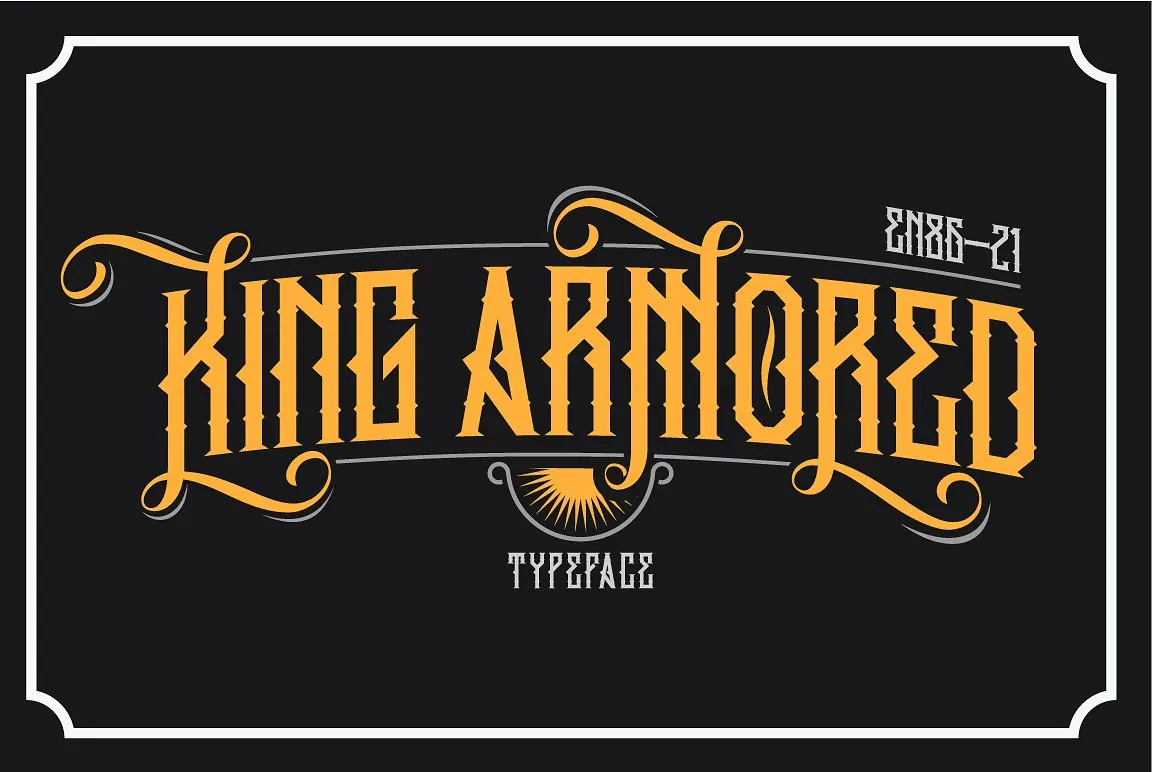 King Armored Typeface