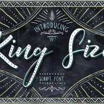 King Size Script Font - Fonte Grátis King Size Script Font