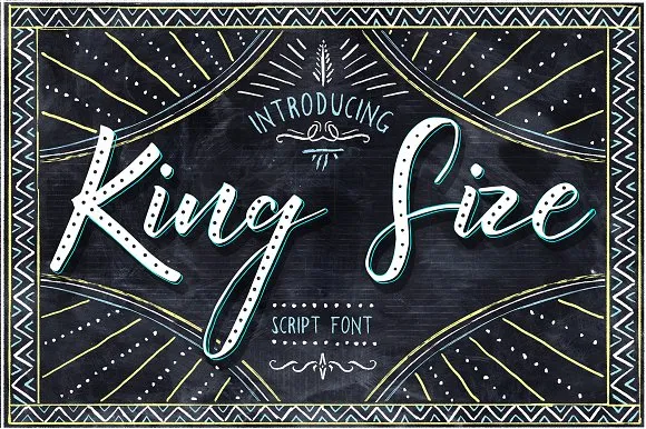 King Size Script Font