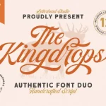 Kingdrops Calligraphy Font