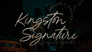 Kingston Signature Font › Fontesk