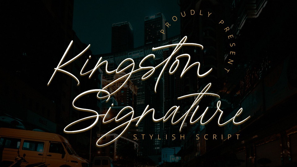 Kingston Signature Font › Fontesk