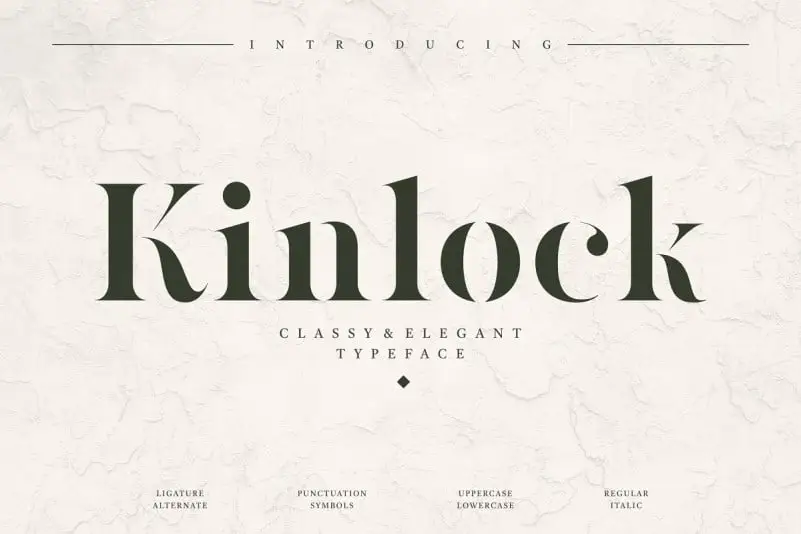 Kinlock Serif Font