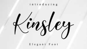 Kinsley Script Font › Fontesk