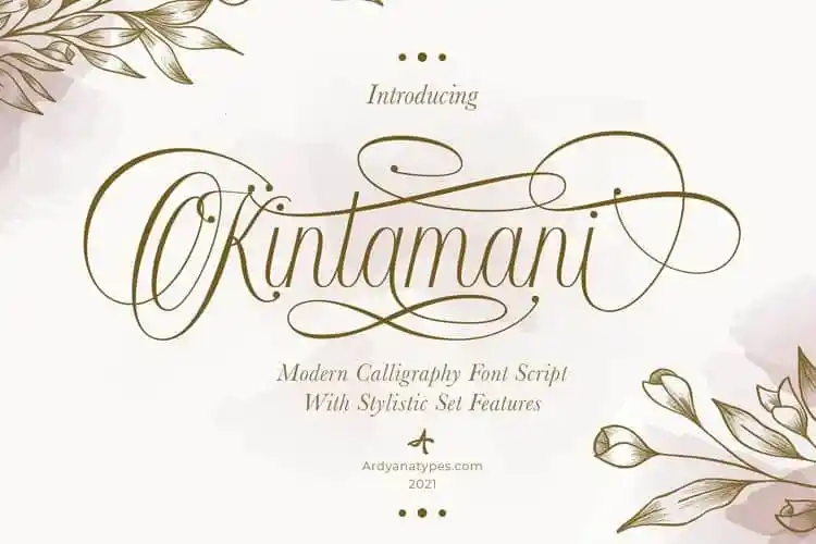 Kintamani Calligraphy Font