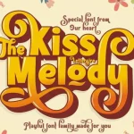 Kiss Melody Display Font - Fonte Grátis Kiss Melody Display Font
