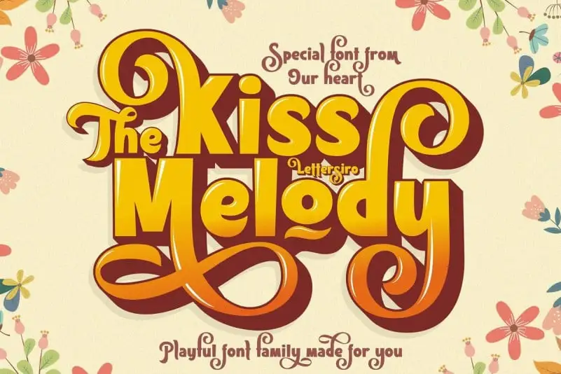 Kiss Melody Display Font