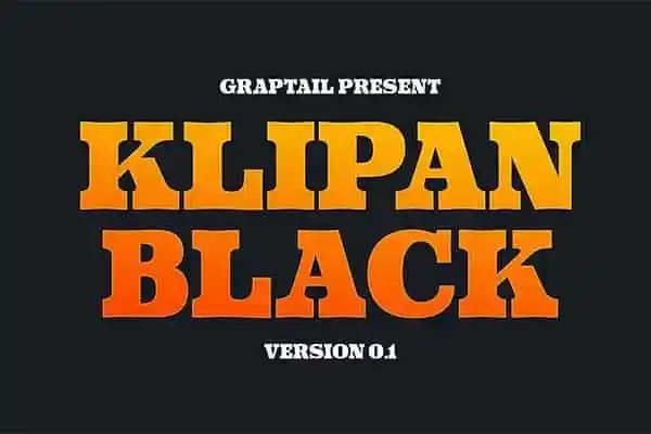 Klipan Black Font