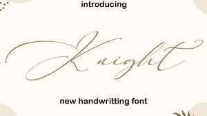 Knight Script Font › Fontesk