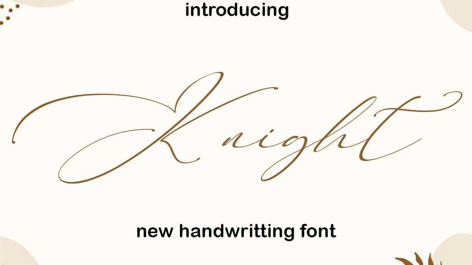 Knight Script Font › Fontesk