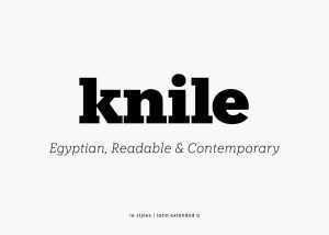 Knile Slab Serif Font Trial Version