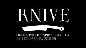 Knive Font › Fontesk