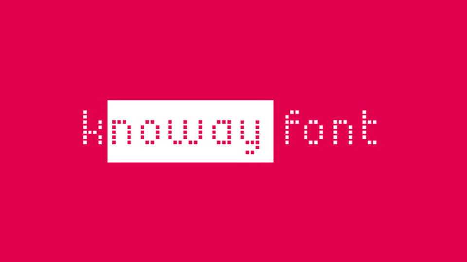 Knoway Font › Fontesk