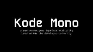 Kode Mono Font Family › Fontesk