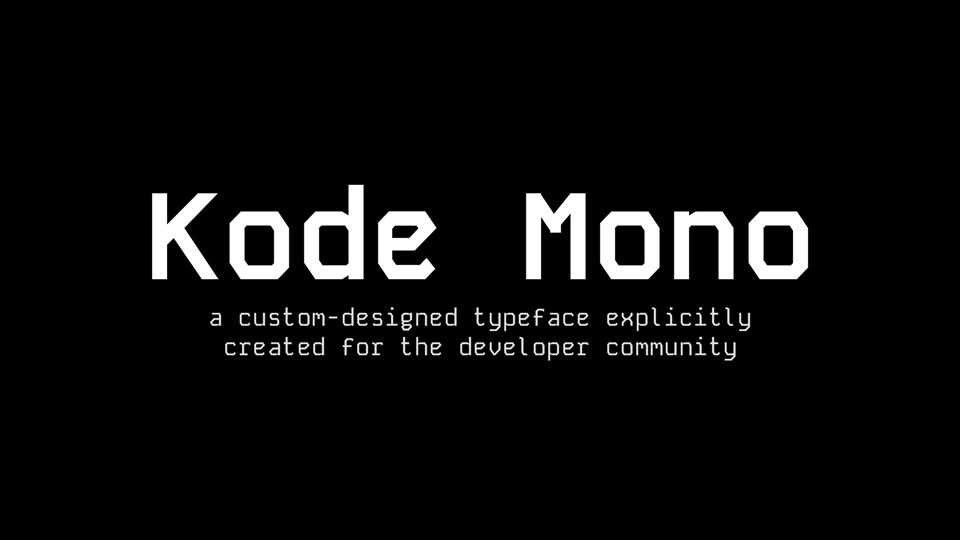 Kode Mono Font Family › Fontesk
