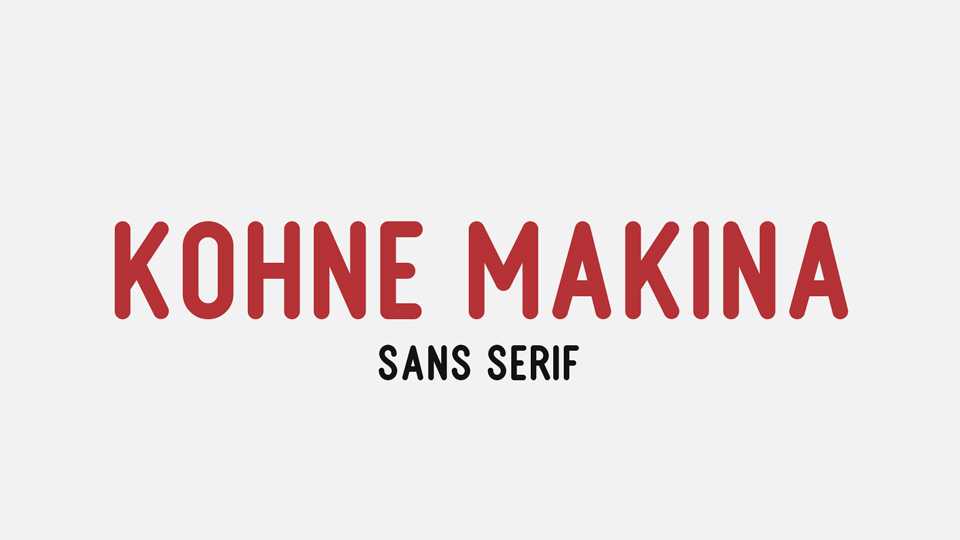 Kohne Makina Font › Fontesk