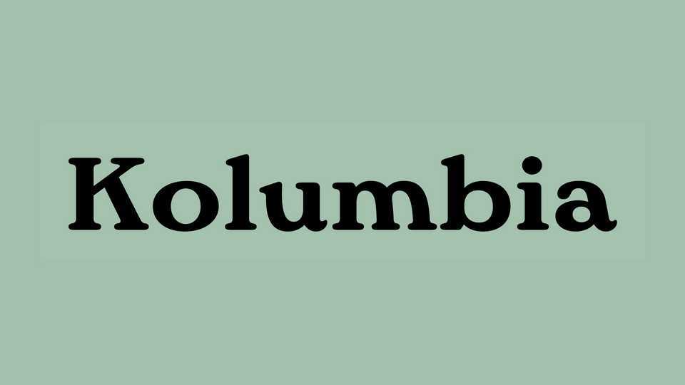 Kolumbia Font › Fontesk