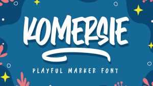Komersie Playful Marker Font › Fontesk
