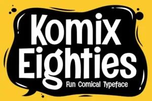 Komix Eighties Display Font