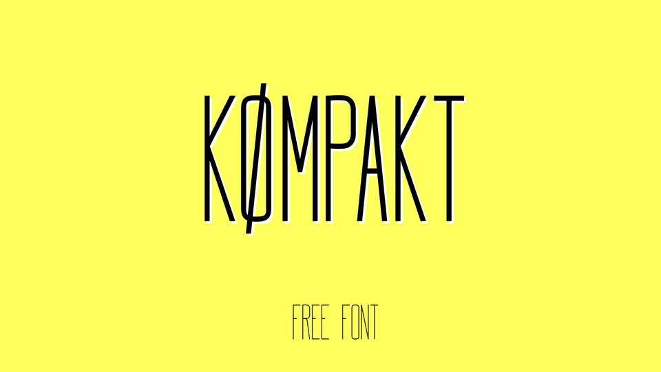 Kompakt Font Family › Fontesk