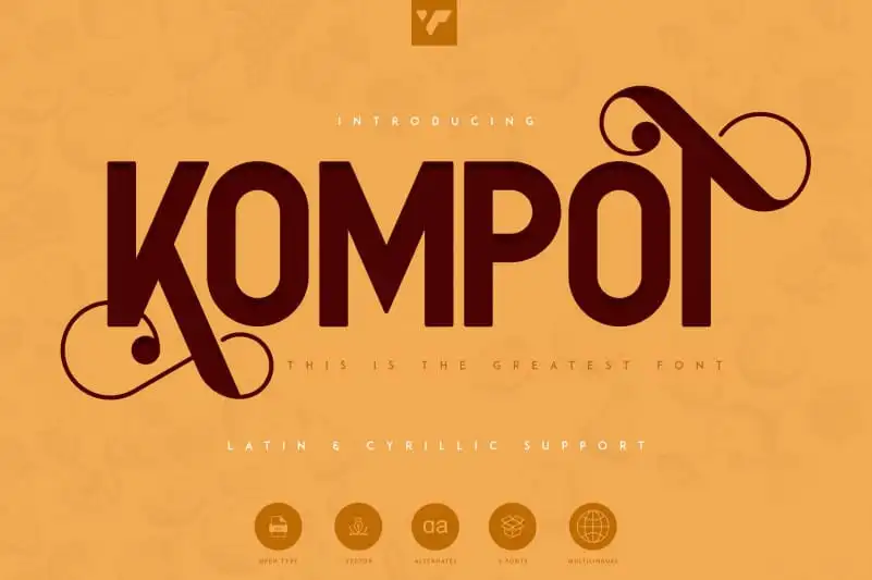 Kompot Sans Serif Font