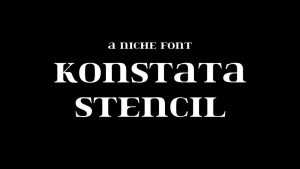 Konstata Stencil Font › Fontesk
