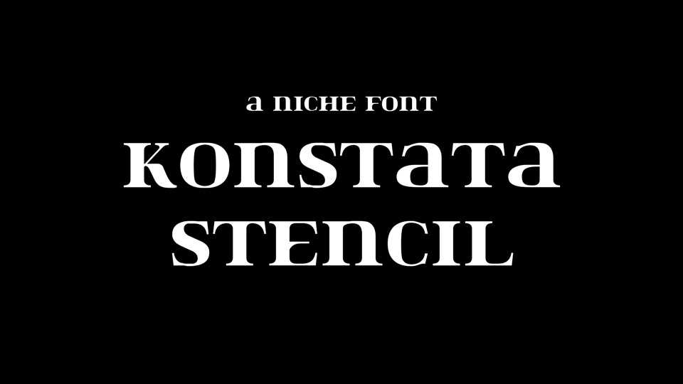 Konstata Stencil Font › Fontesk