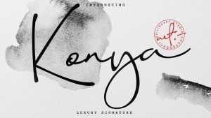 Konya Script Font › Fontesk